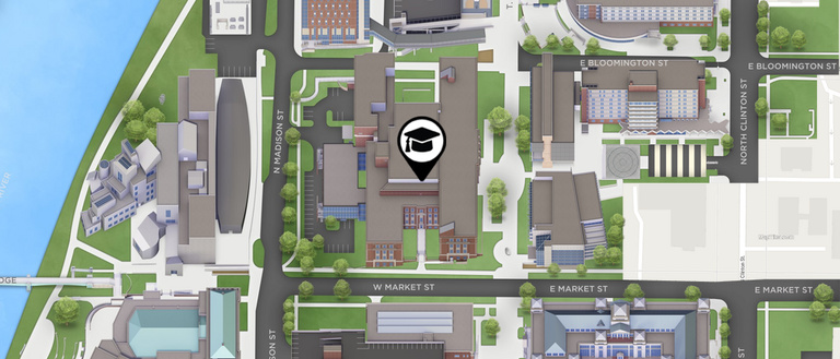 map location of the chemistry building on the UI campus